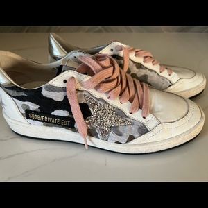 Exclusive Golden Goose Army Olive Ballstar